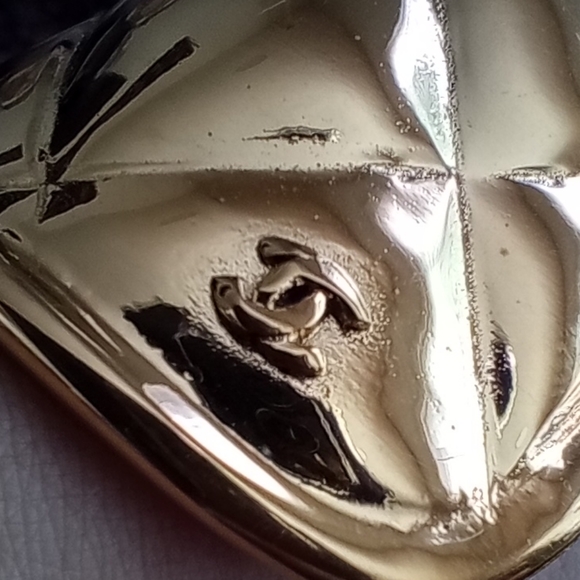 Chanel Gold Plated Bangle Cuff Bracelet - 100% Authentic - Picture 8 of 8